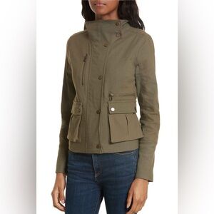 Veronica Beard Olive Green Utility Jacket